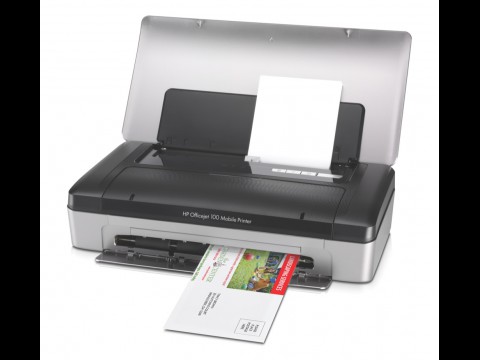 HP Officejet 100 mit Papier (Bild: HP)